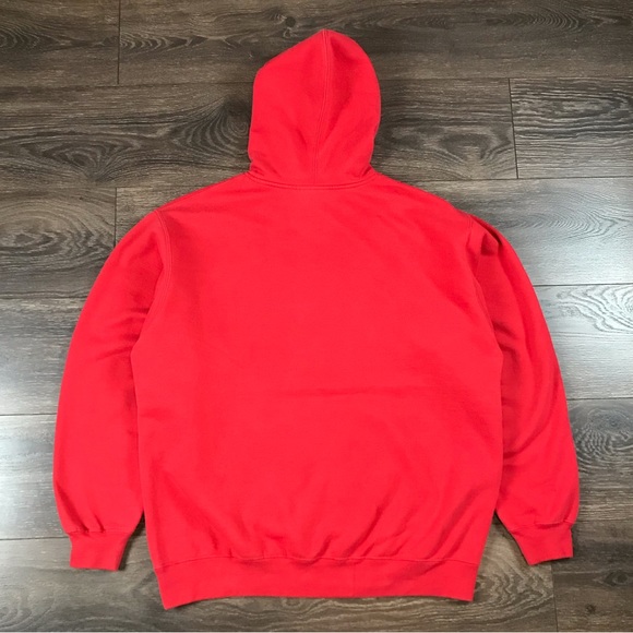 NFL Tampa Bay Buccaneers Mens Vintage Red Pullover Classic Fit Football Hoodie - Picture 8 of 9